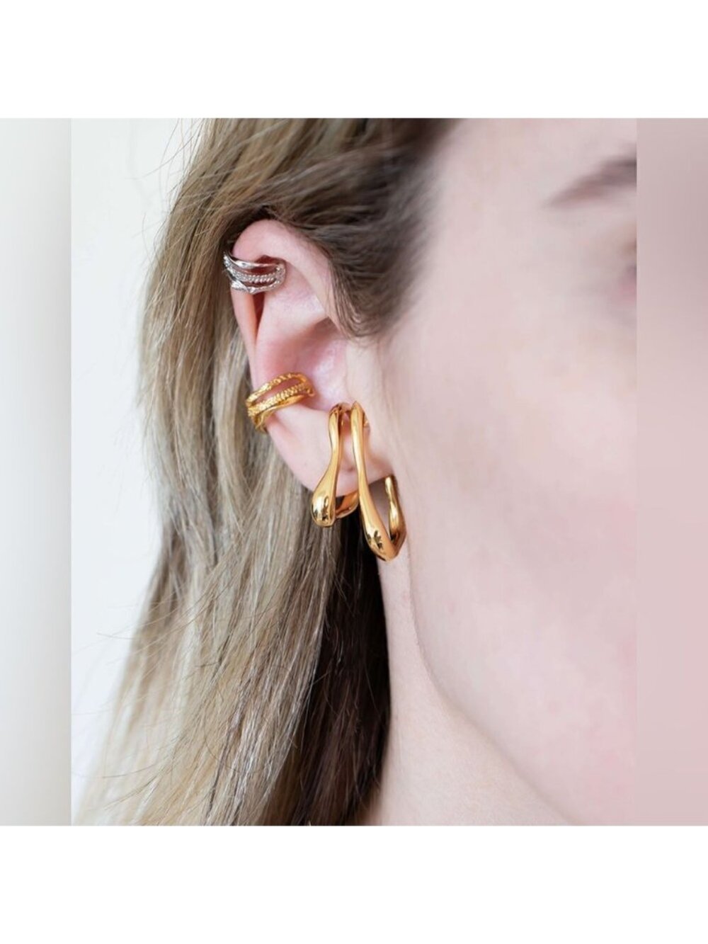 Geo cuff Earrings M1295